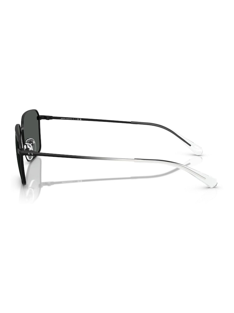 Armani Exchange Black 0Ax2053S Rectangle Sunglasses - Image 5 of 5 Armani Exchange Black 0Ax2053S Rectangle Sunglasses - Image 5 of 5