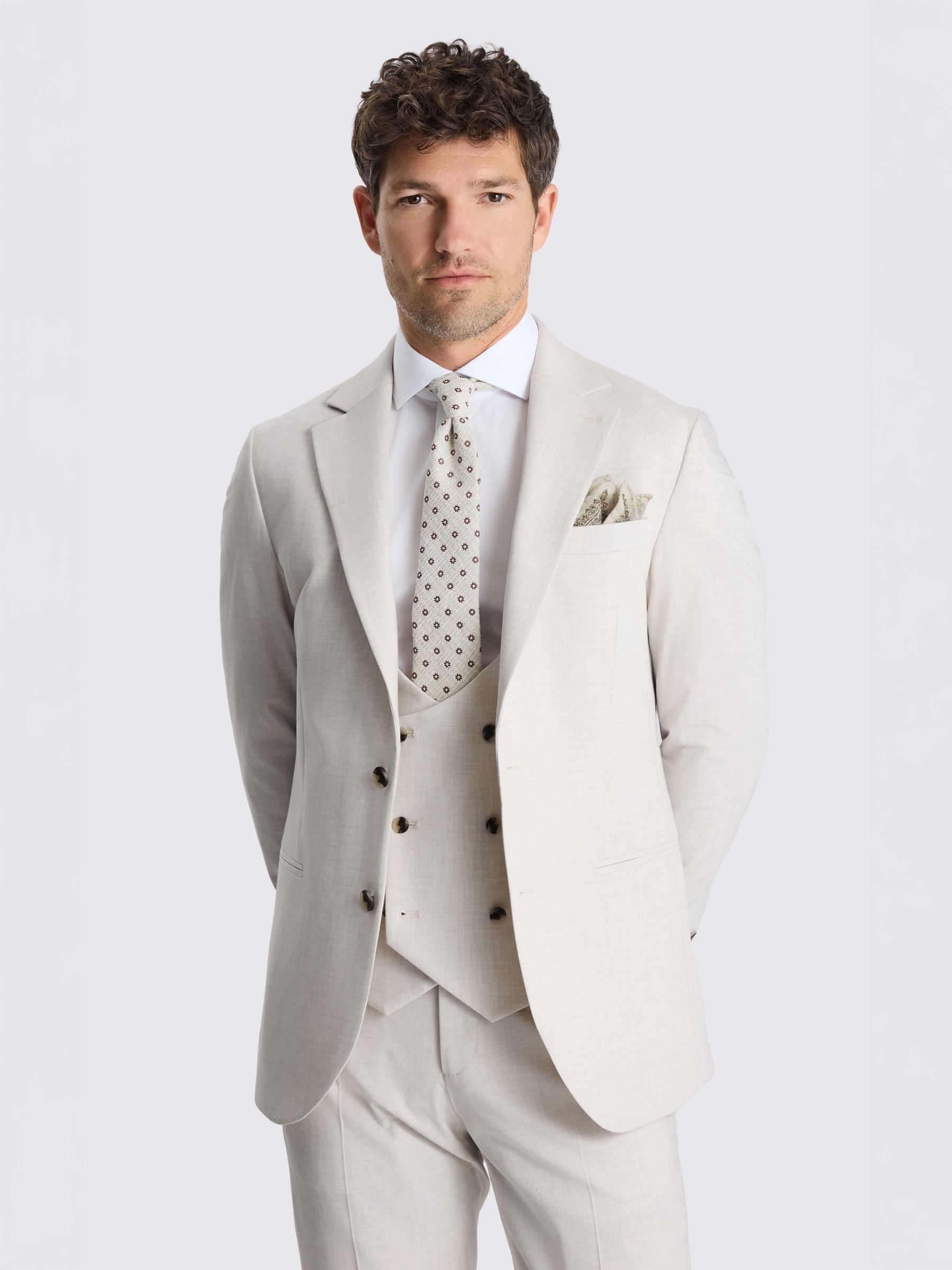Buy MOSS Light Neutral Tailored Fit Suit Jacket from the Next UK