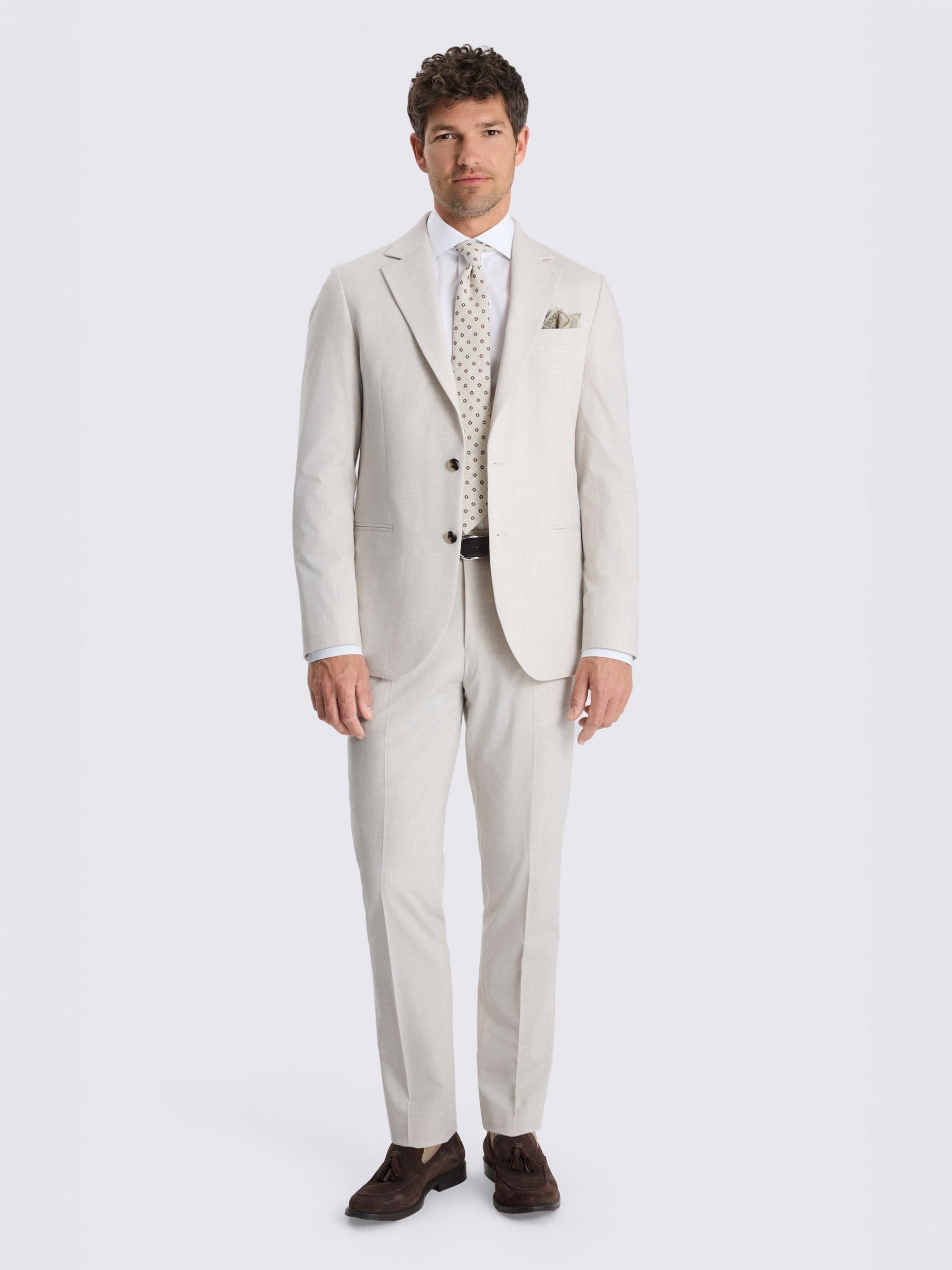 Buy MOSS Light Neutral Tailored Fit Suit Jacket from the Next UK