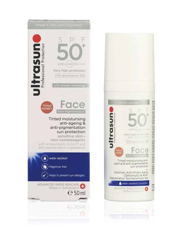 Ultrasun Face Tinted Anti Pigmentation Sun Cream SPF50+ - Image 1 of 2