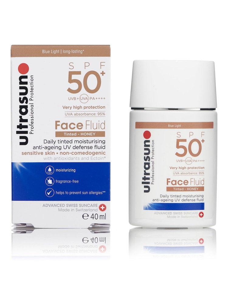 Ultrasun Face Fluid Tinted Sun Cream SPF50+ - Image 1 of 2