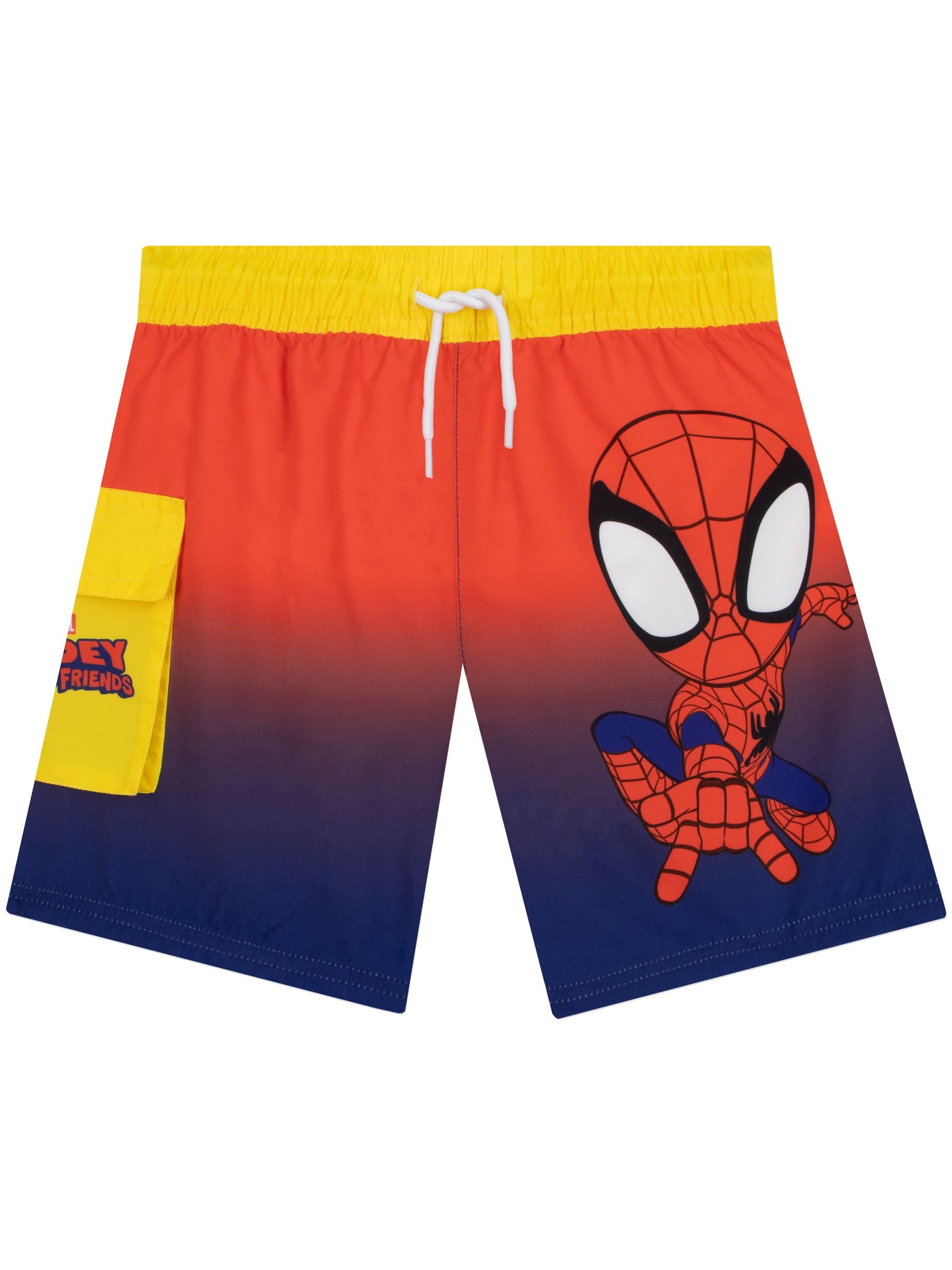Marvel Men's Multicolor Boy's Spidey & His Amazing Friends Swim Shorts | Size: 7-8 Years - Image 2