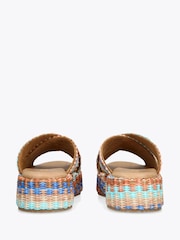 Steve Madden Blue/Natural Tulum Suede Sandals - Image 4 of 4
