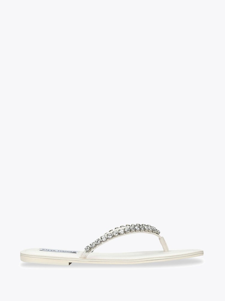 Steve Madden White Kustom White Sandals - Image 1 of 4