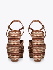 Steve Madden Brown Aztec  Wedge Sandals - Image 4 of 4
