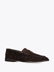 Steve Madden Brown Muse Suede Loafer Shoes - Image 2 of 4