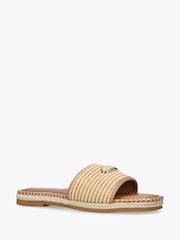 Steve Madden Cream Tropics Beige Raffia Sandals - Image 2 of 4