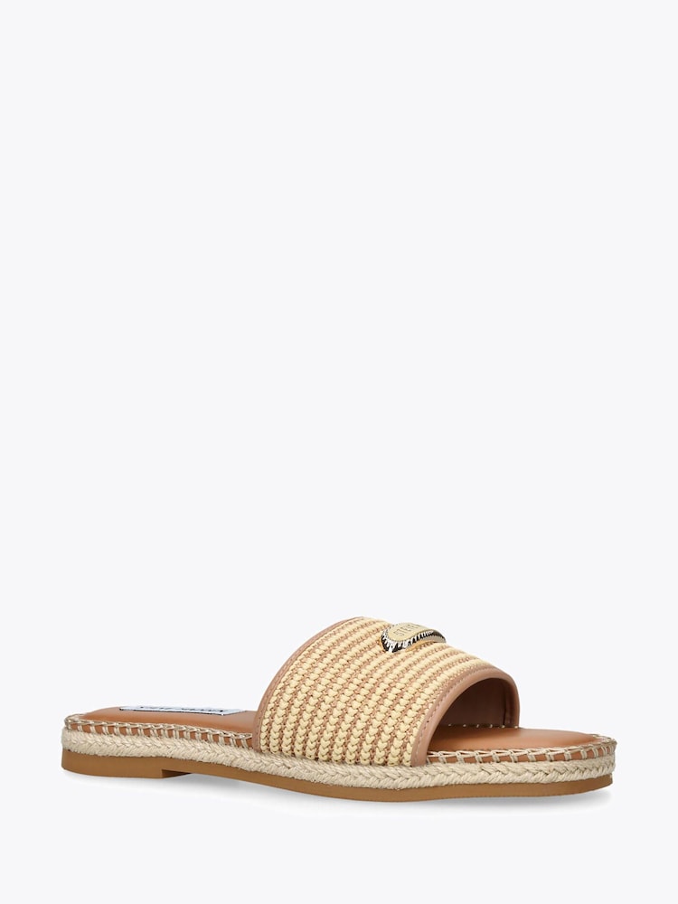 Steve Madden Cream Tropics Beige Raffia Sandals - Image 2 of 4