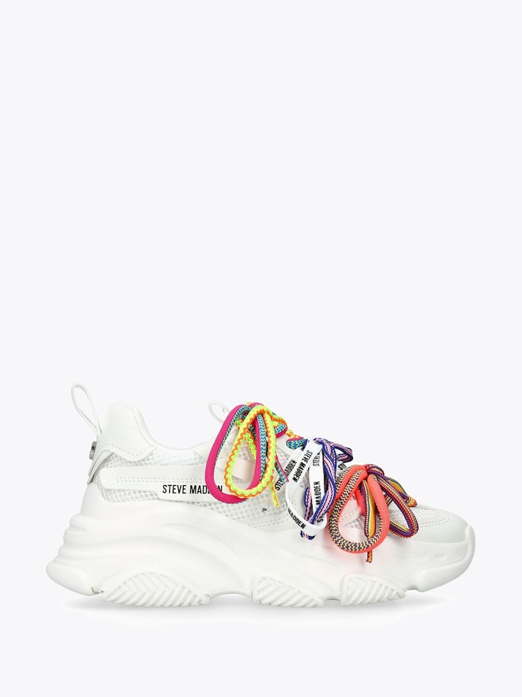 Steve Madden White Pryce White Pumps Trainers - Image 1 of 4