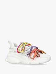 Steve Madden White Pryce White Pumps Trainers - Image 2 of 4