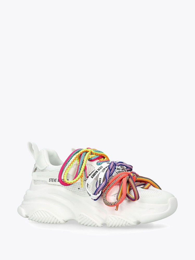 Steve Madden White Pryce White Pumps Trainers - Image 2 of 4