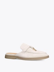 Steve Madden Cream Patrizia Beige Suede Sandals - Image 4 of 4