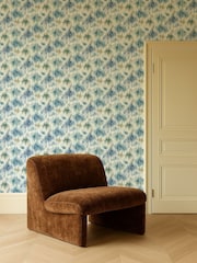 Clarke and Clarke Blue Elements Trueno A4 Wallpaper Sample - Image 2 of 6