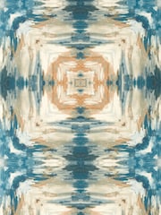 Clarke and Clarke Blue Elements Kalia A4 Wallpaper Sample - Image 1 of 6