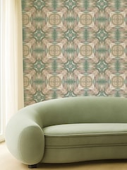 Clarke and Clarke Pink Elements Kalia A4 Wallpaper Sample - Image 4 of 6