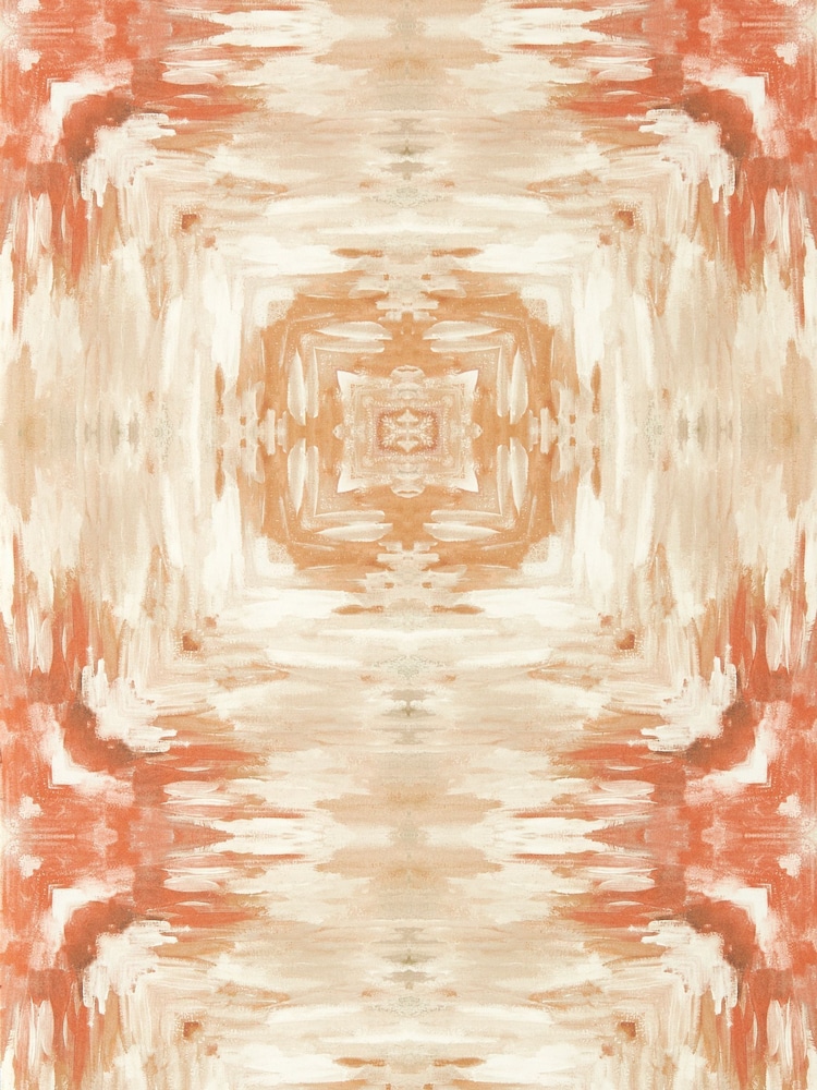 Clarke and Clarke Orange Elements Kalia A4 Wallpaper Sample - Image 1 of 4