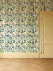 Clarke and Clarke Blue Elements Oceana A4 Wallpaper Sample - Image 3 of 6