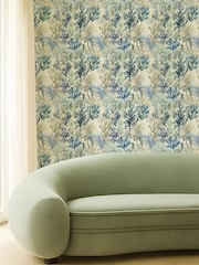 Clarke and Clarke Blue Elements Oceana A4 Wallpaper Sample - Image 4 of 6