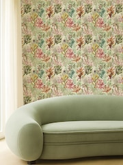 Clarke and Clarke Pink Elements Oceana A4 Wallpaper Sample - Image 4 of 6