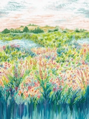 Clarke and Clarke Black Elements Wildbloom A4 Wallpaper Sample - Image 1 of 4