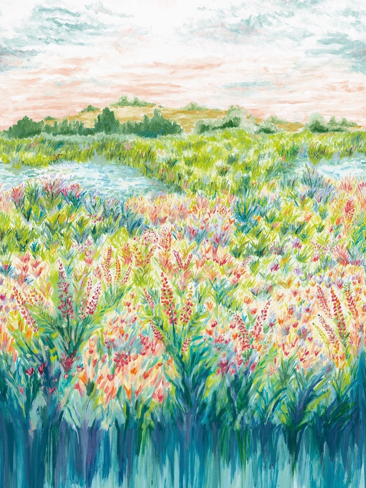 Clarke and Clarke Black Elements Wildbloom A4 Wallpaper Sample - Image 1 of 4