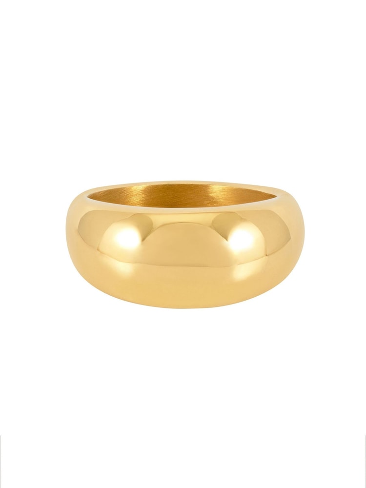 The Edit by Estella Bartlett Gold Tone Dome Statement Ring - Image 1 of 2 The Edit by Estella Bartlett Gold Tone Dome Statement Ring - Image 1 of 2