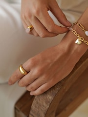 The Edit by Estella Bartlett Gold Tone Dome Statement Ring - Image 2 of 2