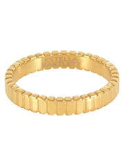 The Edit by Estella Bartlett Gold Tone Ridged Stacking Ring - Image 1 of 2