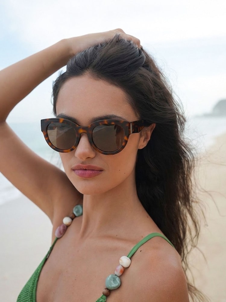 Estella Bartlett Brown Tortoiseshell Seoul Women’s Sunglasses - Image 1 of 3 Estella Bartlett Brown Tortoiseshell Seoul Women’s Sunglasses - Image 1 of 3