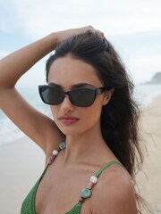 Estella Bartlett Black Sydney Cat-Eye Women’s Sunglasses - Image 1 of 3