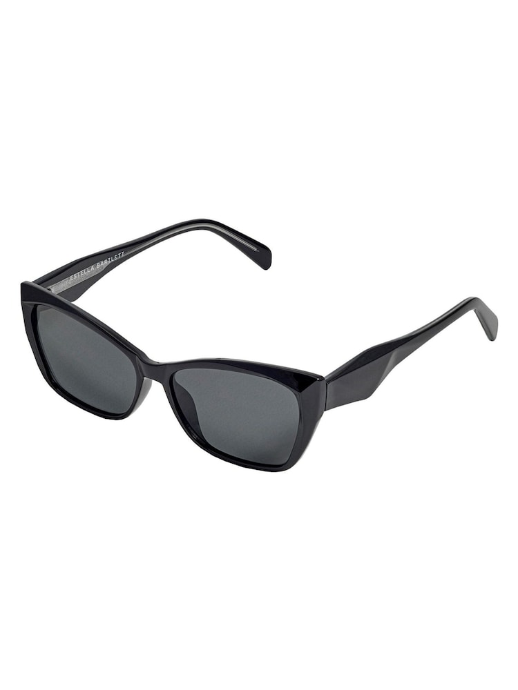 Estella Bartlett Black Sydney Cat-Eye Women’s Sunglasses - Image 3 of 3 Estella Bartlett Black Sydney Cat-Eye Women’s Sunglasses - Image 3 of 3