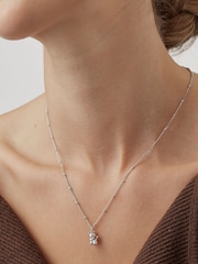 Estella Bartlett Silver Tone Silver Lucky Cat Necklace - Image 2 of 2