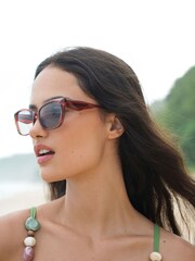 Estella Bartlett Orange Sydney Cat-Eye Women’s Sunglasses - Image 1 of 3