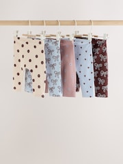 Chocolate Brown Bow - Leggings im 5er-Pack (0 M.–2 J.) - Bild 2 von 11