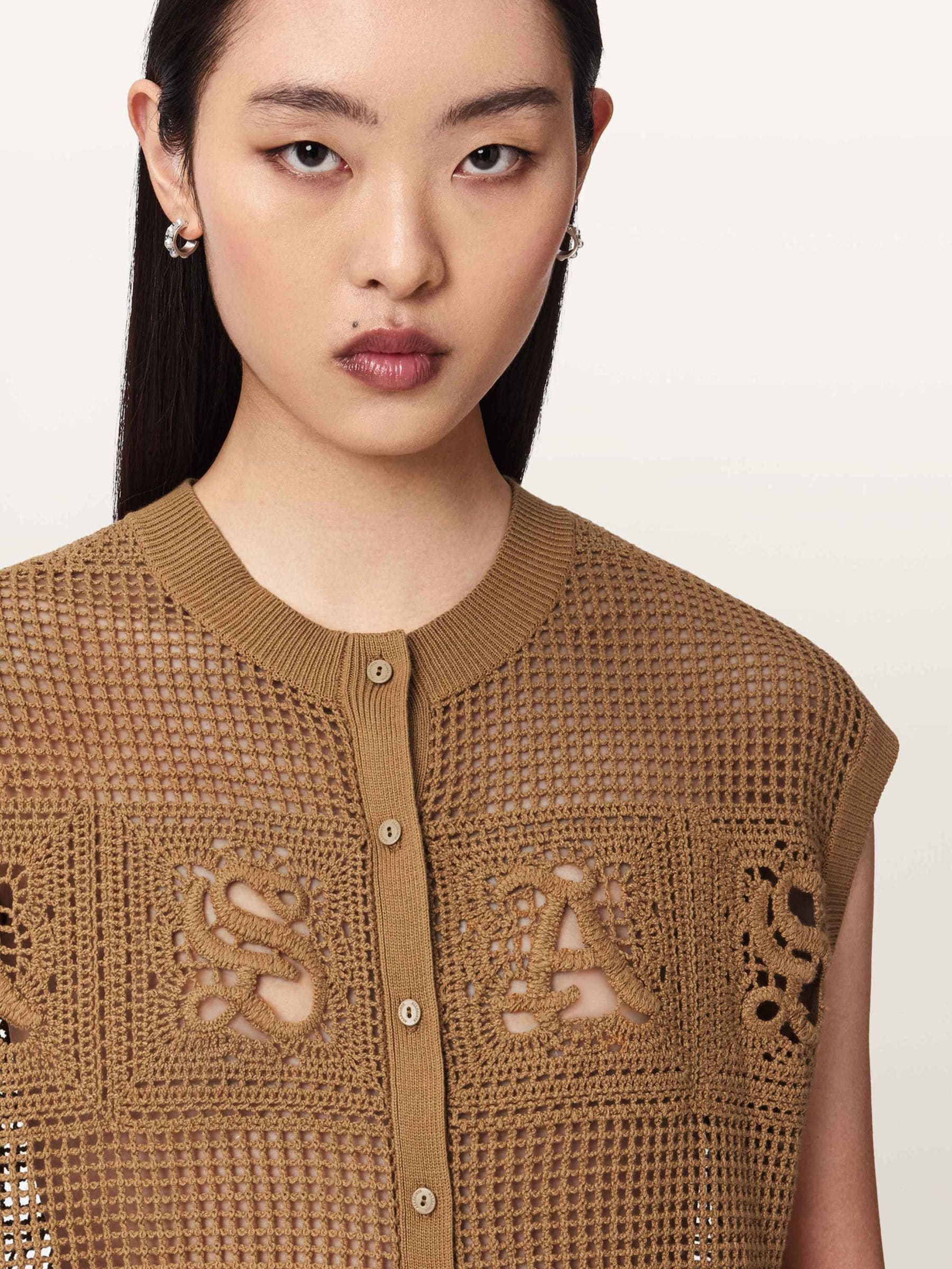 Buy AllSaints Brown Kyra Waistcoat from Next USA