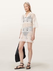 AllSaints White Kyra Mini Dress - Image 2 of 6