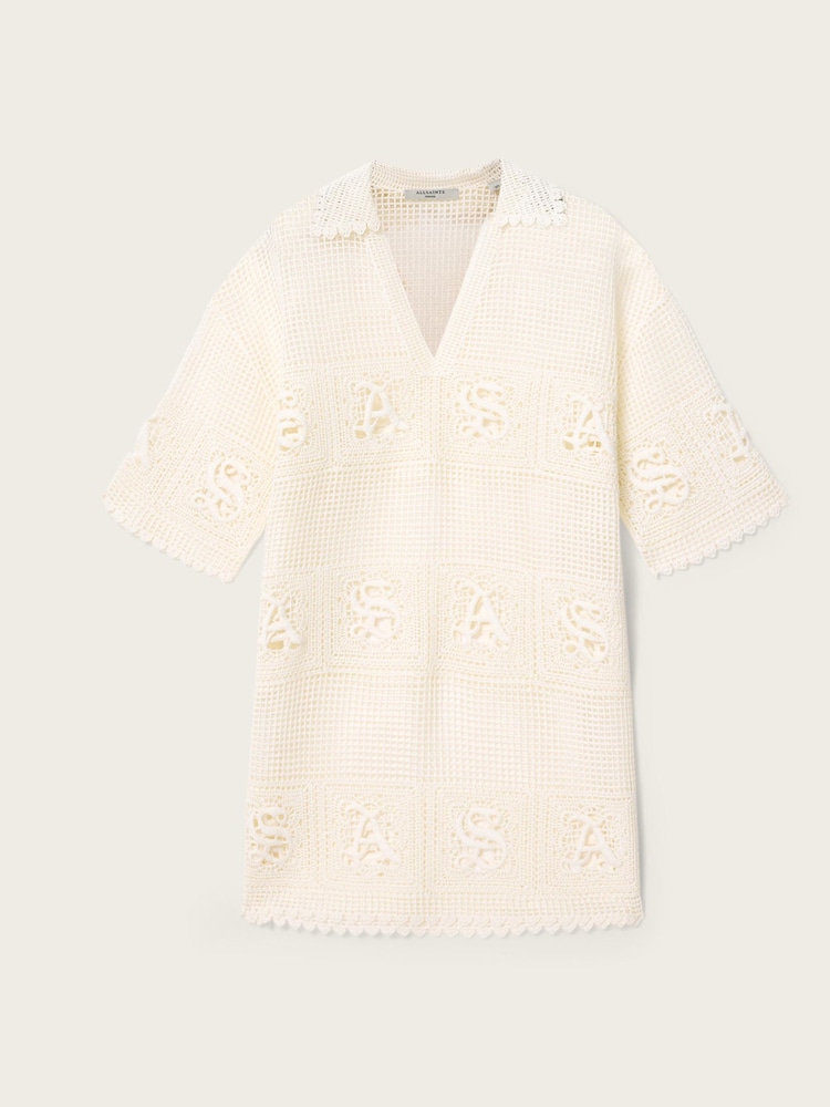 AllSaints White Kyra Mini Dress - Image 6 of 6 AllSaints White Kyra Mini Dress - Image 6 of 6