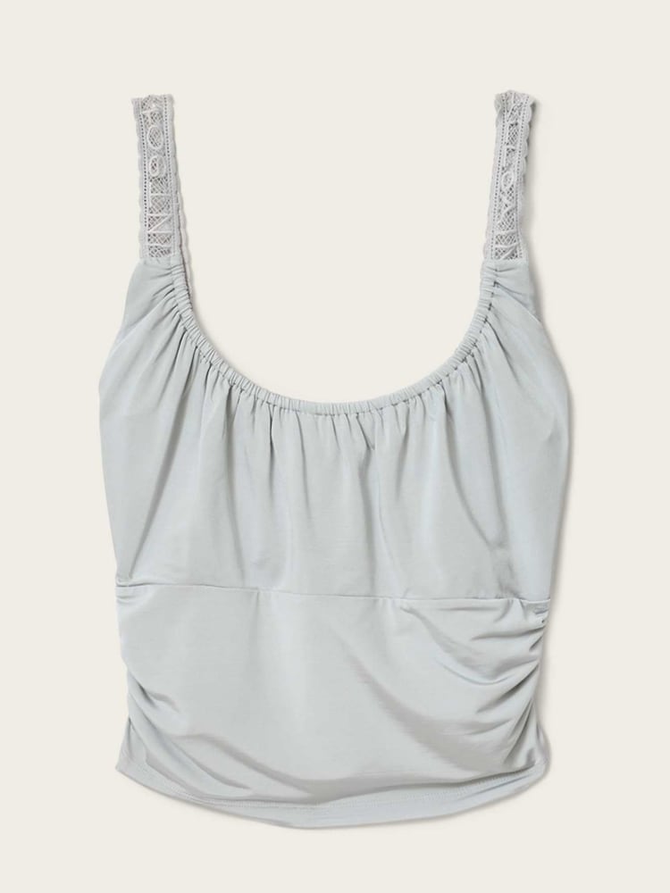 AllSaints Grey Celena Top - Image 7 of 7