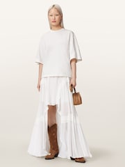 AllSaints White Paloma Amelie T-Shirt - Image 2 of 7