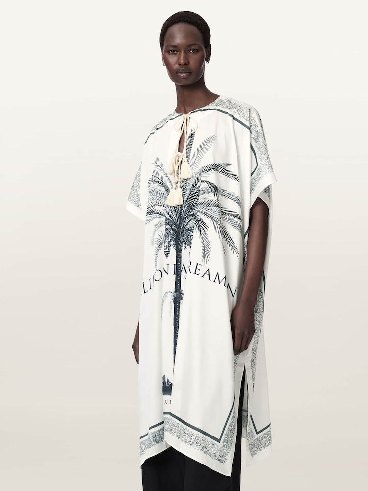 AllSaints White Tess Kaftan - Image 1 of 7