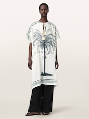 AllSaints White Tess Kaftan - Image 2 of 7