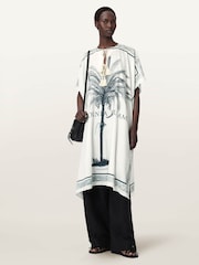 AllSaints White Tess Kaftan - Image 5 of 7