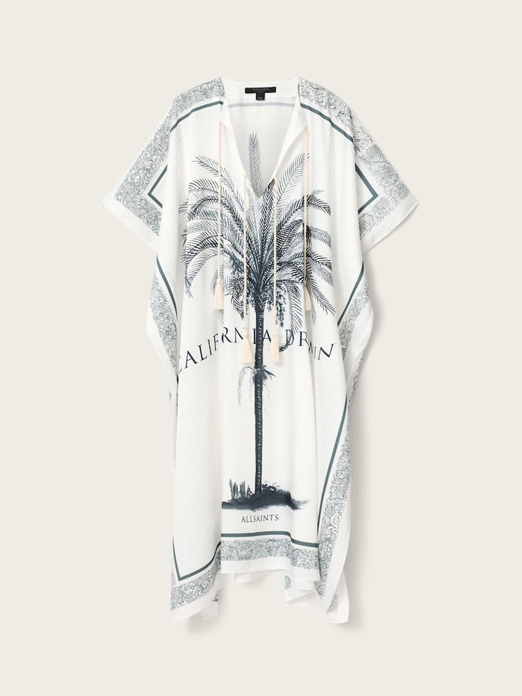 AllSaints White Tess Kaftan - Image 7 of 7