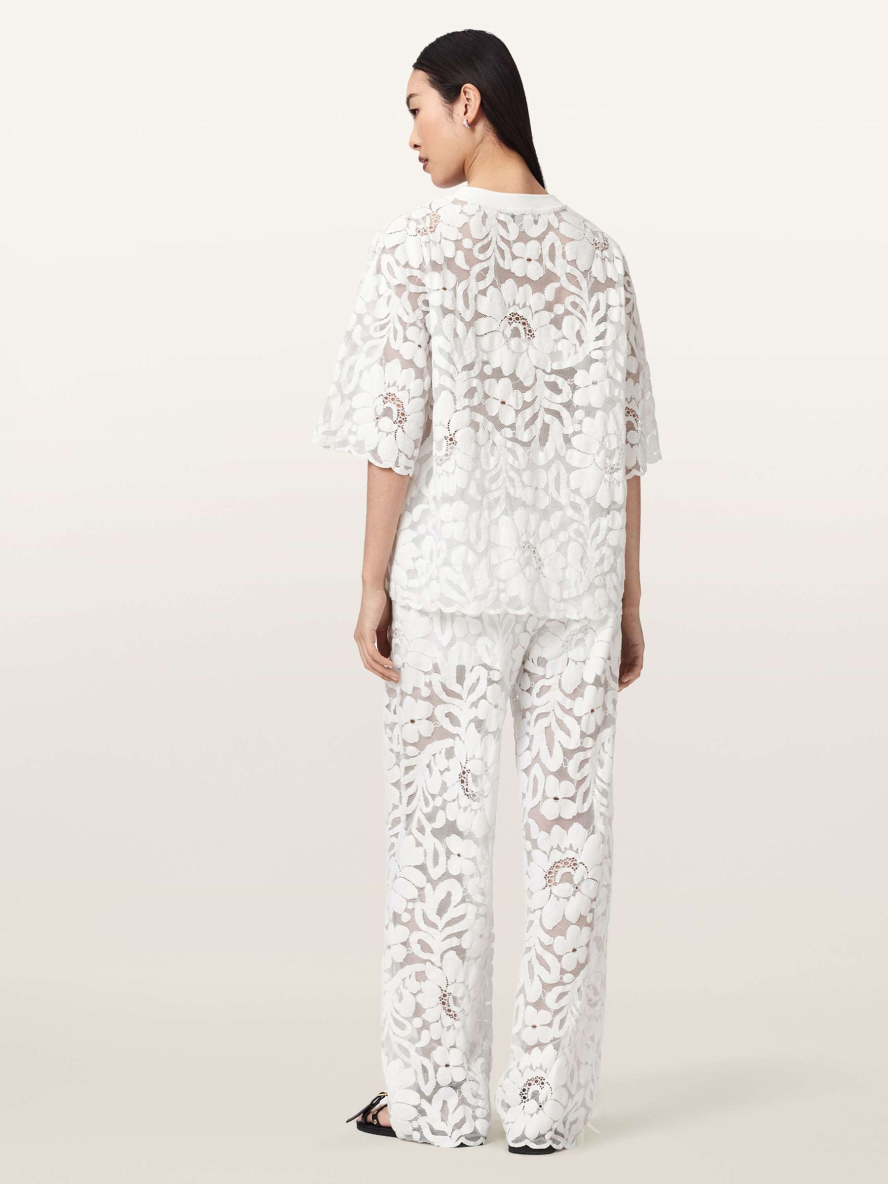 Buy AllSaints White Amelie Lace Trousers from Next USA