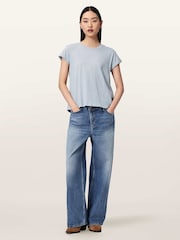 AllSaints Blue Anna T-Shirt - Image 2 of 7