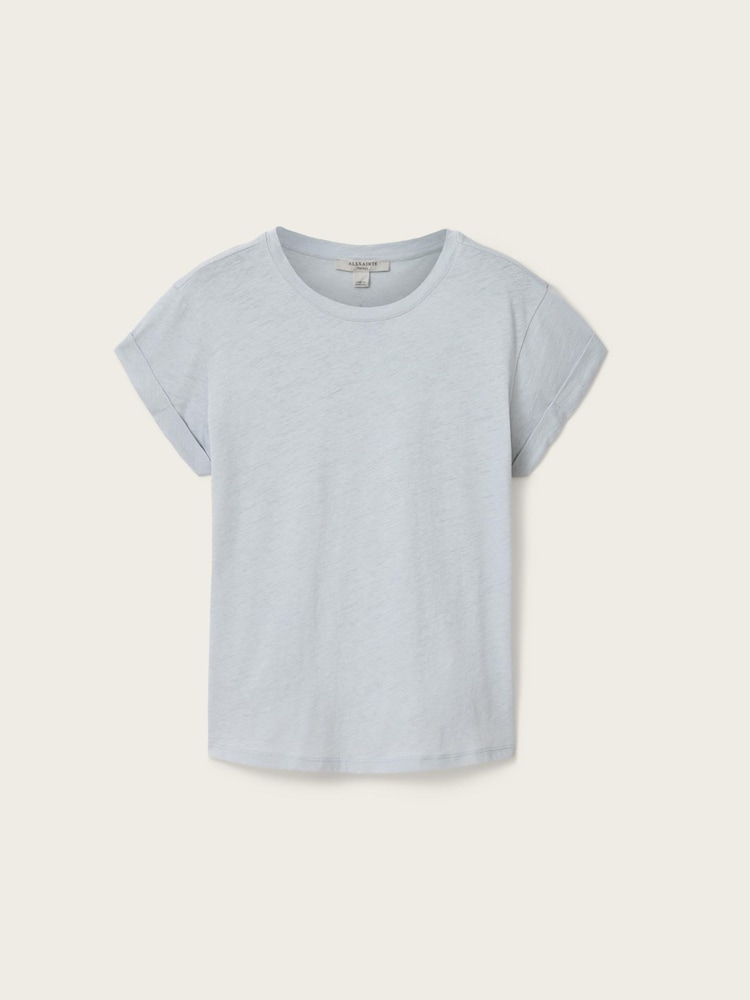 AllSaints Blue Anna T-Shirt - Image 7 of 7 AllSaints Blue Anna T-Shirt - Image 7 of 7