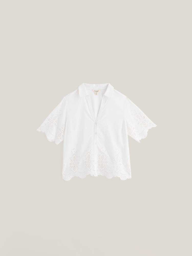 Seasalt Cornwall White Honeypinnick Top - Image 1 of 2 Seasalt Cornwall White Honeypinnick Top - Image 1 of 2