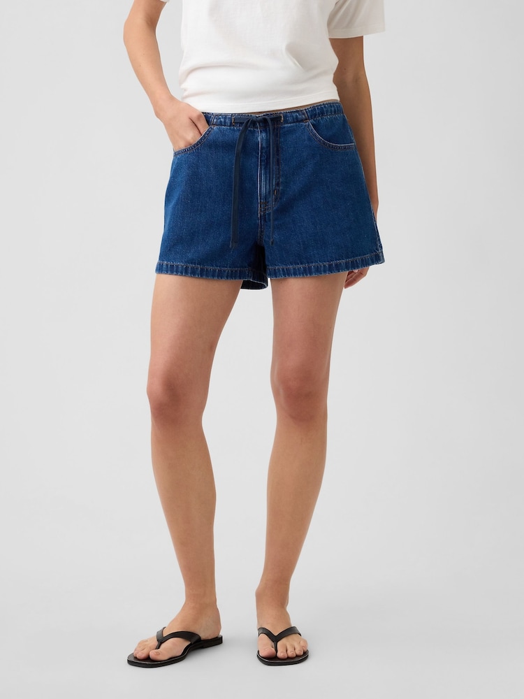 Gap Dark Wash 2.5 inch Track Shorts - Image 1 of 6