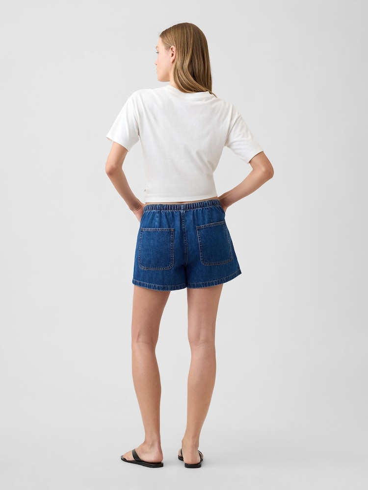 Gap Dark Wash 2.5 inch Track Shorts - Image 2 of 6