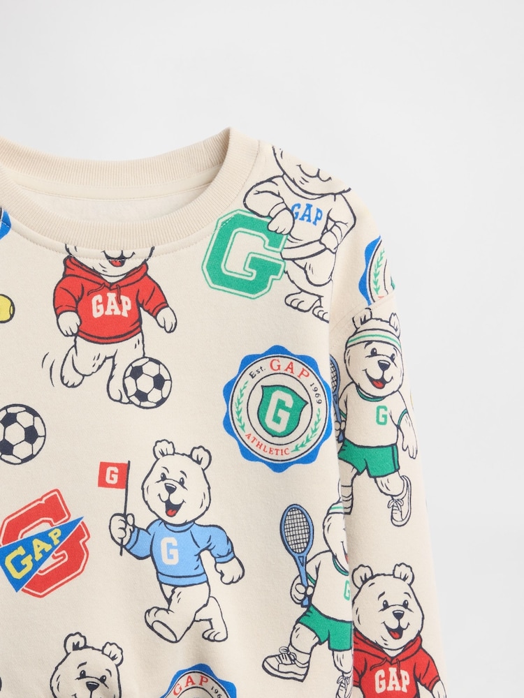 Gap Cream Brannan Bear VintageSoft Sweatshirt (6mths-5yrs) - Image 4 of 4